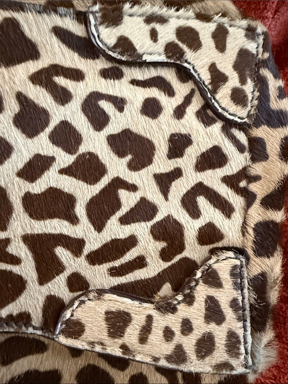 Prada Leopard-Print Calf Hair Top-Handle Satchel in Brown and Cream - Picture 5 of 10